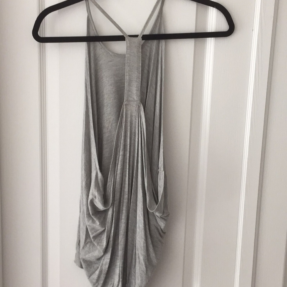 Urban Outfitters Grey open back tank top - Picture 2 of 3